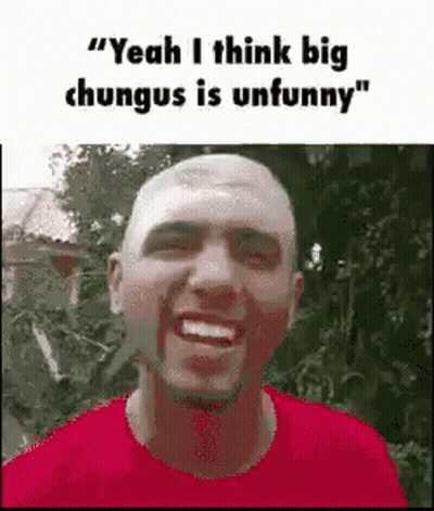 Bald Man In Red Shirt Smiling And Laughing GIF