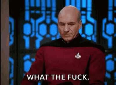 Bald Man In Red Sweater Saying What The Fuck GIF