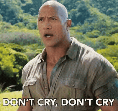Bald Man In Shirt Saying Don't Cry Don't Cry GIF