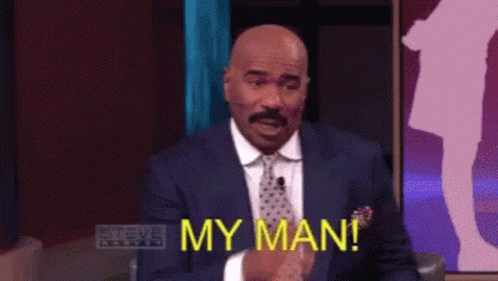 Bald Man In Suit Saying My Man GIF