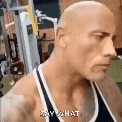 Bald Man in Tank Top Says Say What