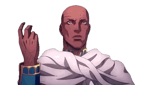 Bald Man In White Robe Sticker