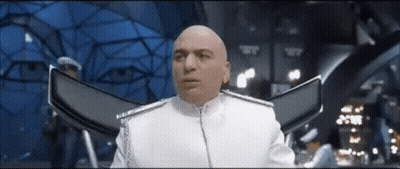 Bald Man In White Uniform Blue Background GIF