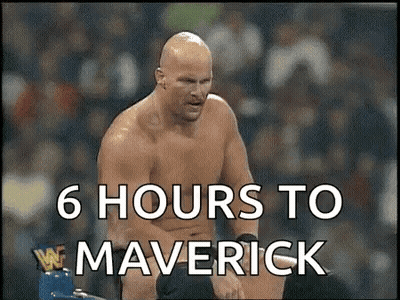 Bald Man Kneeling In Wrestling Ring 6 Hours To Maverick GIF