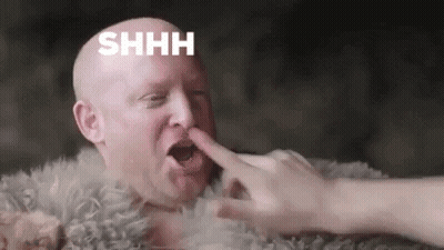 Bald Man Licked By Woman's Finger GIF