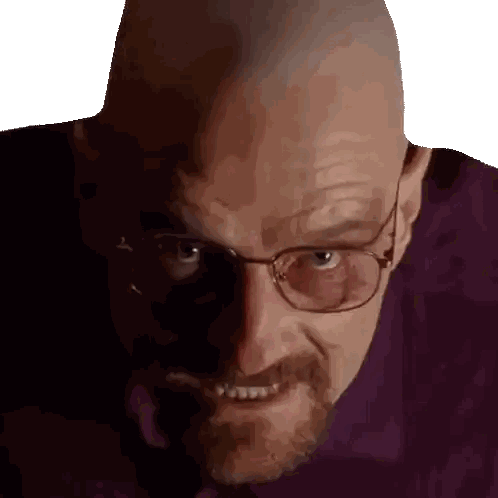 Bald Man Making Funny Face Sticker