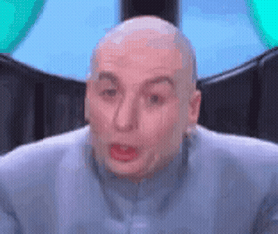 Bald Man Making Funny Face Close Up GIF