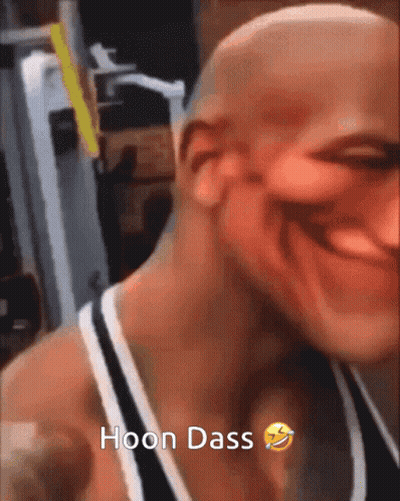 Bald Man Making Funny Face Hoon Dass GIF