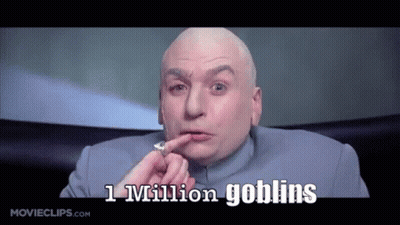 Bald Man Saying 1 Million Goblins GIF