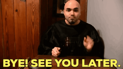 Bald Man Saying Bye See You Later GIF