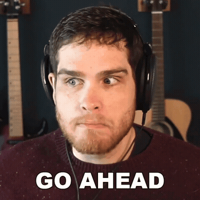 Bald Man Saying Go Ahead Your Turn In Front Of Amazon Logo GIF