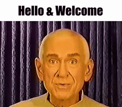 Bald Man Saying Hello GIF