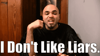 Bald Man Saying I Don't Like Liars GIF