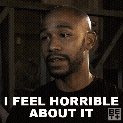 Bald Man Saying I Feel Horrible About It GIF