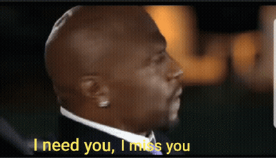 Bald Man Saying I Need You I Miss You GIF