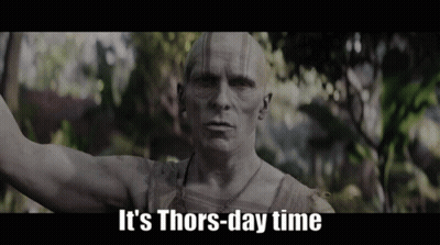 Bald Man Saying It's Thors-Day Time GIF