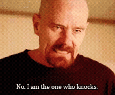 Bald Man Saying No I Am The One Who Knocks GIF