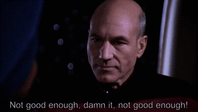 Bald Man Saying Not Good Enough Damn It GIF