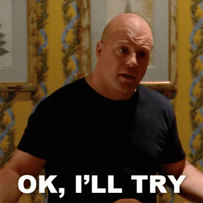 Bald Man Saying Ok I'll Try GIF