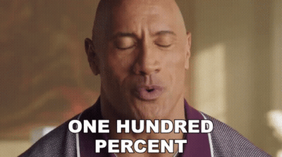 Bald Man Saying One Hundred Percent GIF
