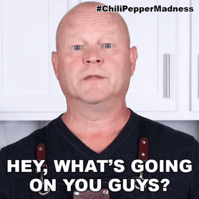 Bald Man Saying What's Going On GIF