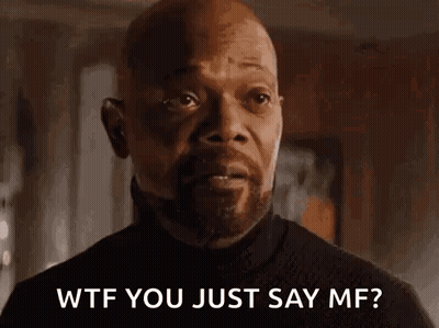 Bald Man Saying WTF You Just Say Me GIF