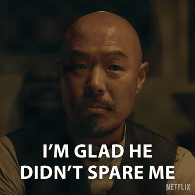 Bald Man Says I'm Glad He Didn't Spare Me GIF