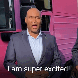 Bald Man Says I'm Super Excited Meme GIF