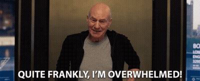 Bald Man Says Quite Frankly I'm Overwhelmed GIF