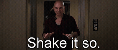 Bald Man Says Shake It So In Front Of Door GIF