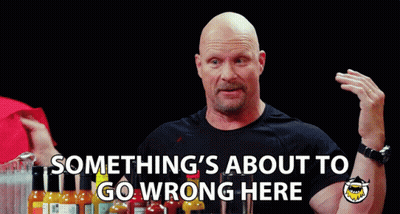 Bald Man Says Something About To Go Wrong GIF