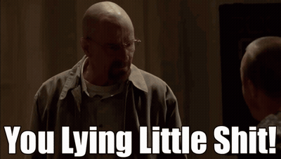 Bald Man Says You Lying Little Shit GIF