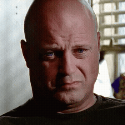 Bald Man Serious Look GIF