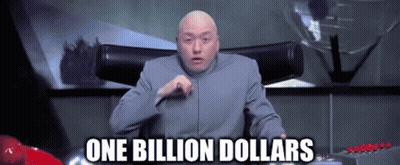 Bald Man Sitting In Chair One Billion Dollars GIF