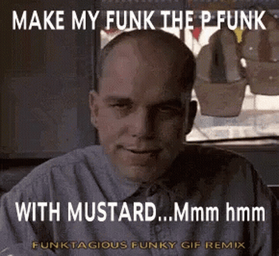 Bald Man Smiling Make My Funk The P Funk With Mustard Mmmm Hmm GIF