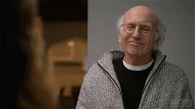 Bald Man Smiling With Eyes Closed And Glasses GIF