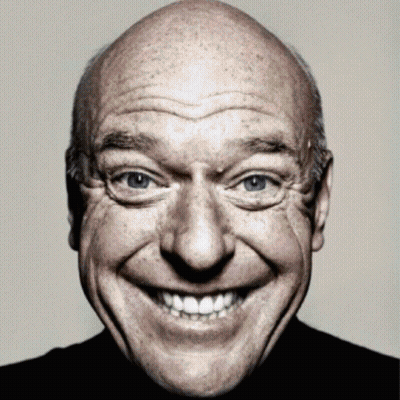 Bald Man Smiling With Eyes Closed GIF