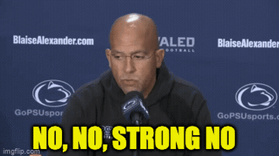Bald Man Speaking Into Microphone Saying No No Strong No GIF