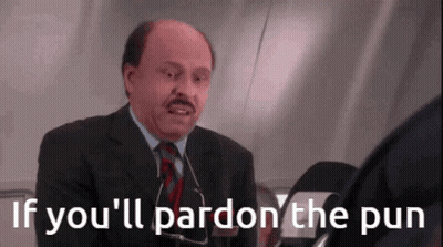 Bald Man Suit Tie If You'll Pardon The Pun GIF
