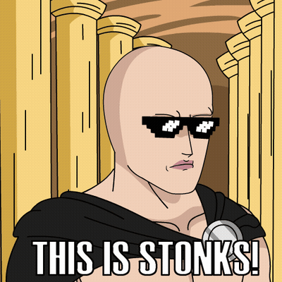 Bald Man Sunglasses This Is Stonks GIF