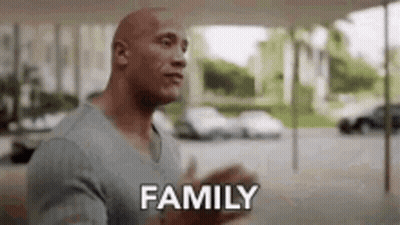 Bald Man Talking to Someone Saying Family