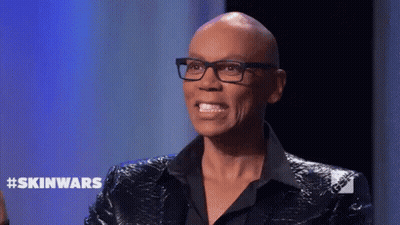 Bald Man Wearing Glasses Making Funny Face GIF