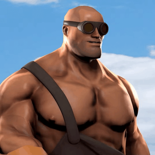 Bald Man Wearing Goggles And Shoulder Strap GIF