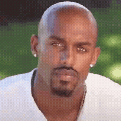 Bald Man With Beard And Earrings GIF