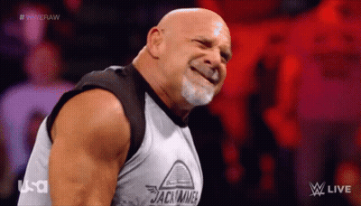 Bald Man With Beard Blue Background GIF