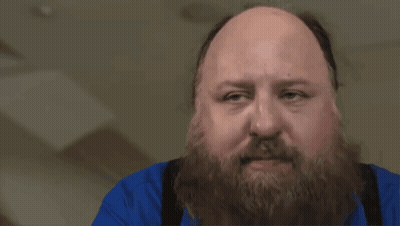 Bald Man With Beard In Blue Shirt Says Perfecto GIF