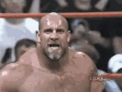 Bald Man With Beard In Boxing Ring GIF