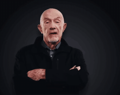 Bald Man With Beard In Front Of I'm Mike Sign GIF