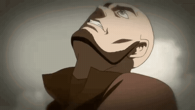 Bald Man With Beard Looking Up GIF