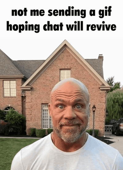 Bald Man With Beard Saying Not Me Sending A GIF
